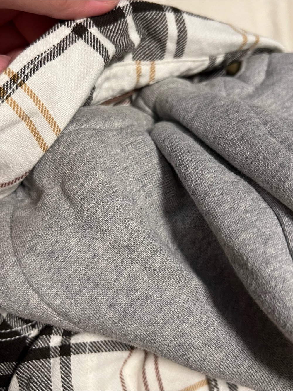 Baby Gap Boy Plaid Flannel with removable hood 0-3 mos - Picture 4 of 5